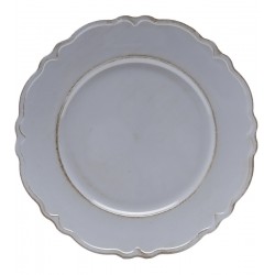 Sousplat 33cm Patinado Plástico Moon Cinza